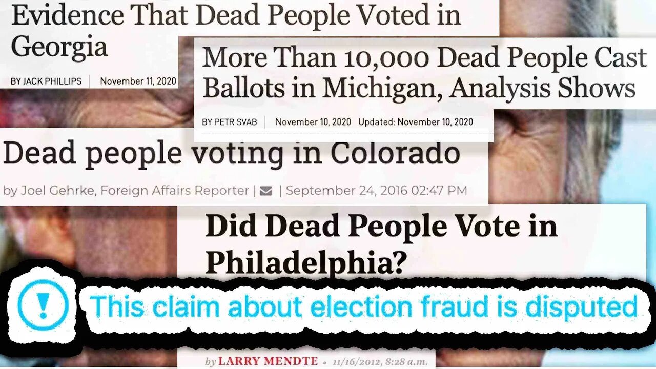 Media Quick to Claim Dead People Didn't Vote: NEWS 11/11/20 Hr2