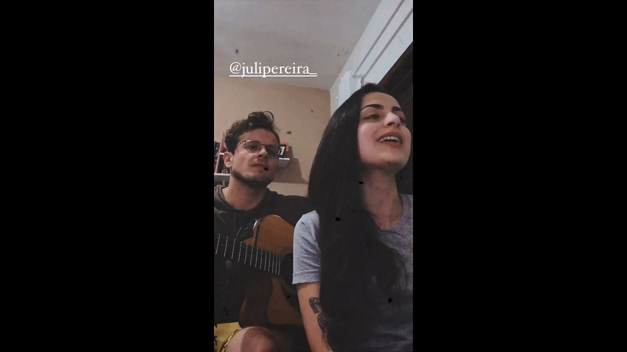 Me and my girlfriend singing