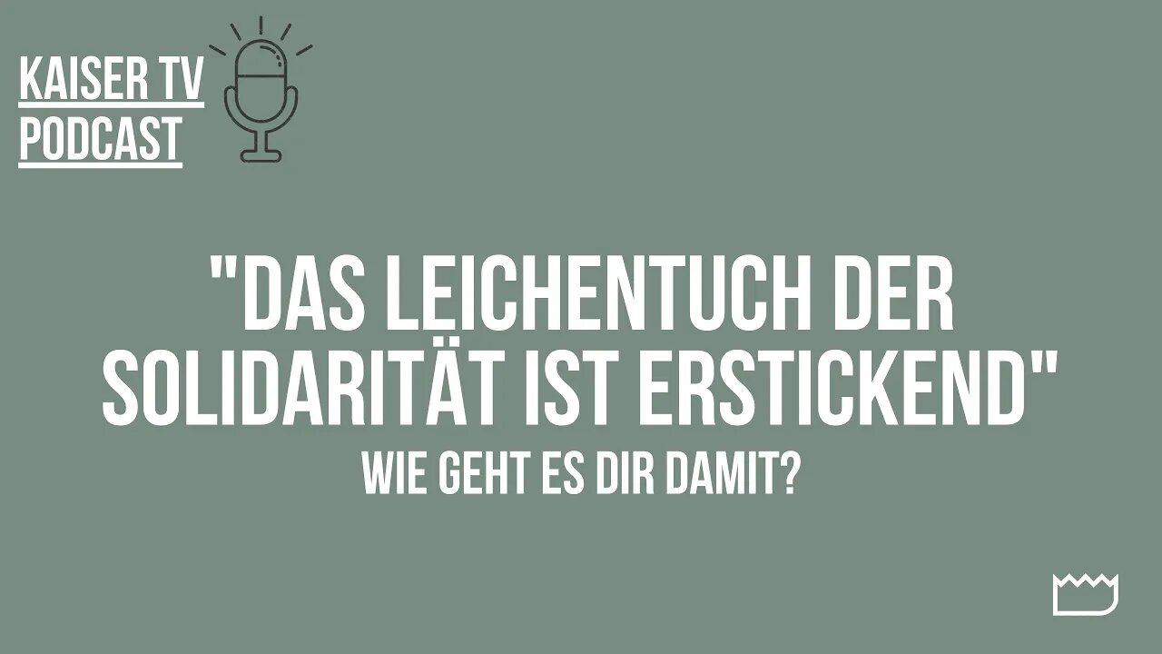 Das Leichentuch der Solidarität ist erstickend - Manfred Bartl [Wie geht es dir damit?]