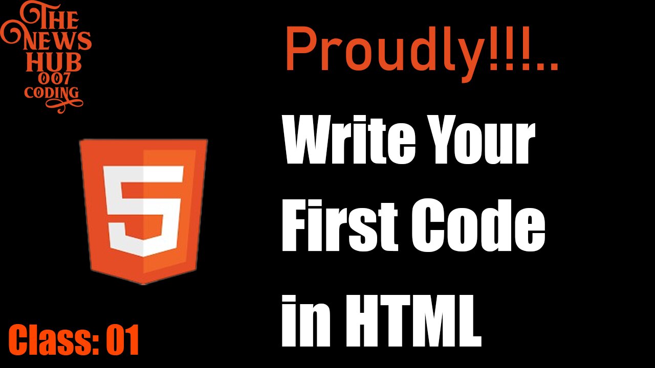 Learn HTML | How To Write Code In HTML | Coding In Urdu | The News Hub 007 Coding