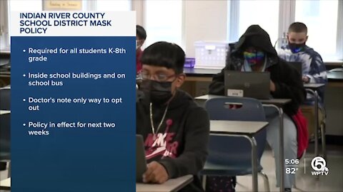 Indian River County schools begin mask mandate as outbreak shuts down elementary school