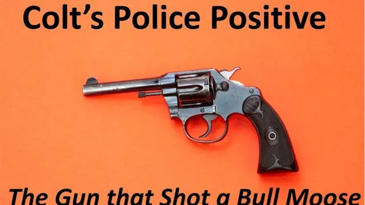 Colt's Police Positive Revolver The gun that shot a bull moose