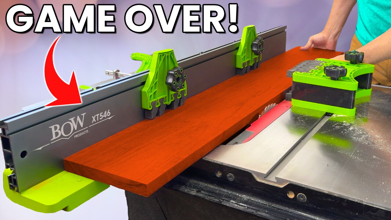 This Will Change Table Saws FOREVER! ! Bow XT Extender Fence!