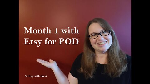 First Month with Etsy POD