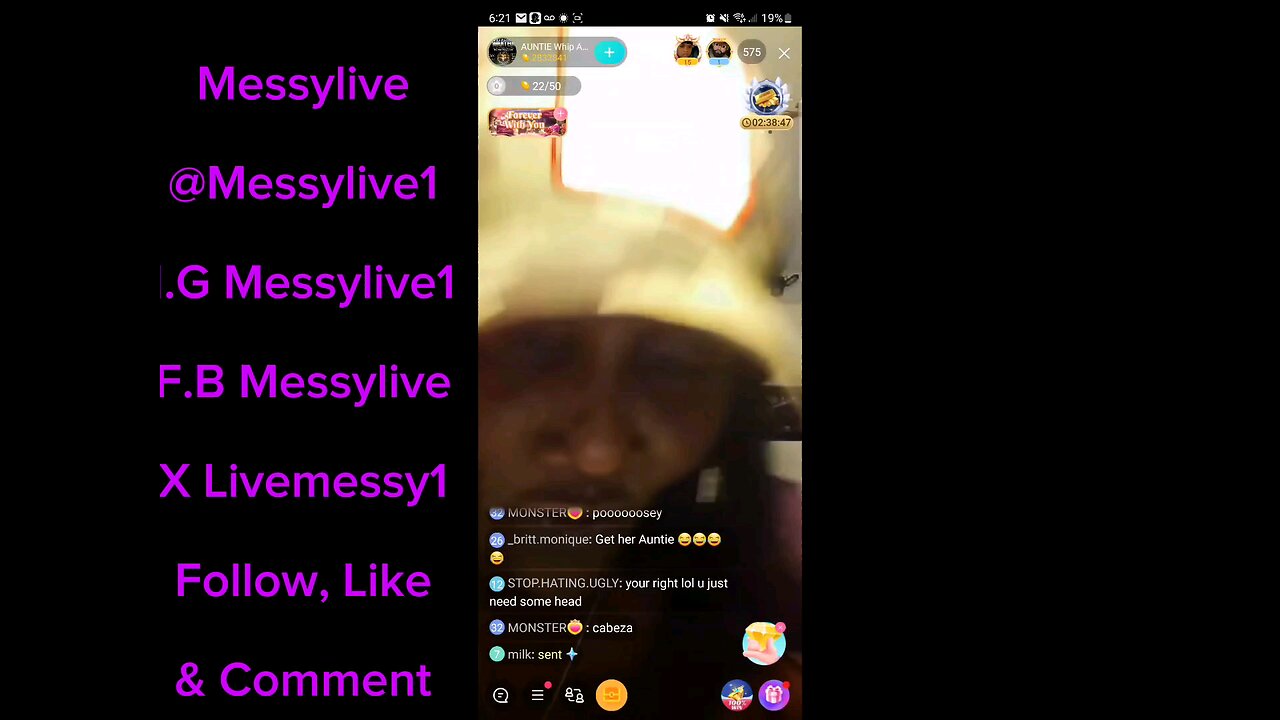 Auntie Whip Feeling away this Morning 👀