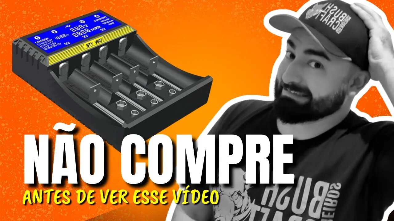 CARREGADOR DE PILHAS INTELIGENTE BTY V407 COM USB