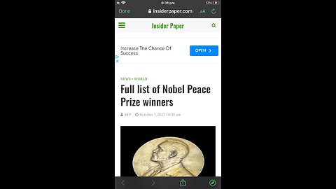Nobel Peace Prize List