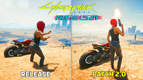 CYBERPUNK 2077 - Release vs Patch 2.0 - Details and Physics Comparison