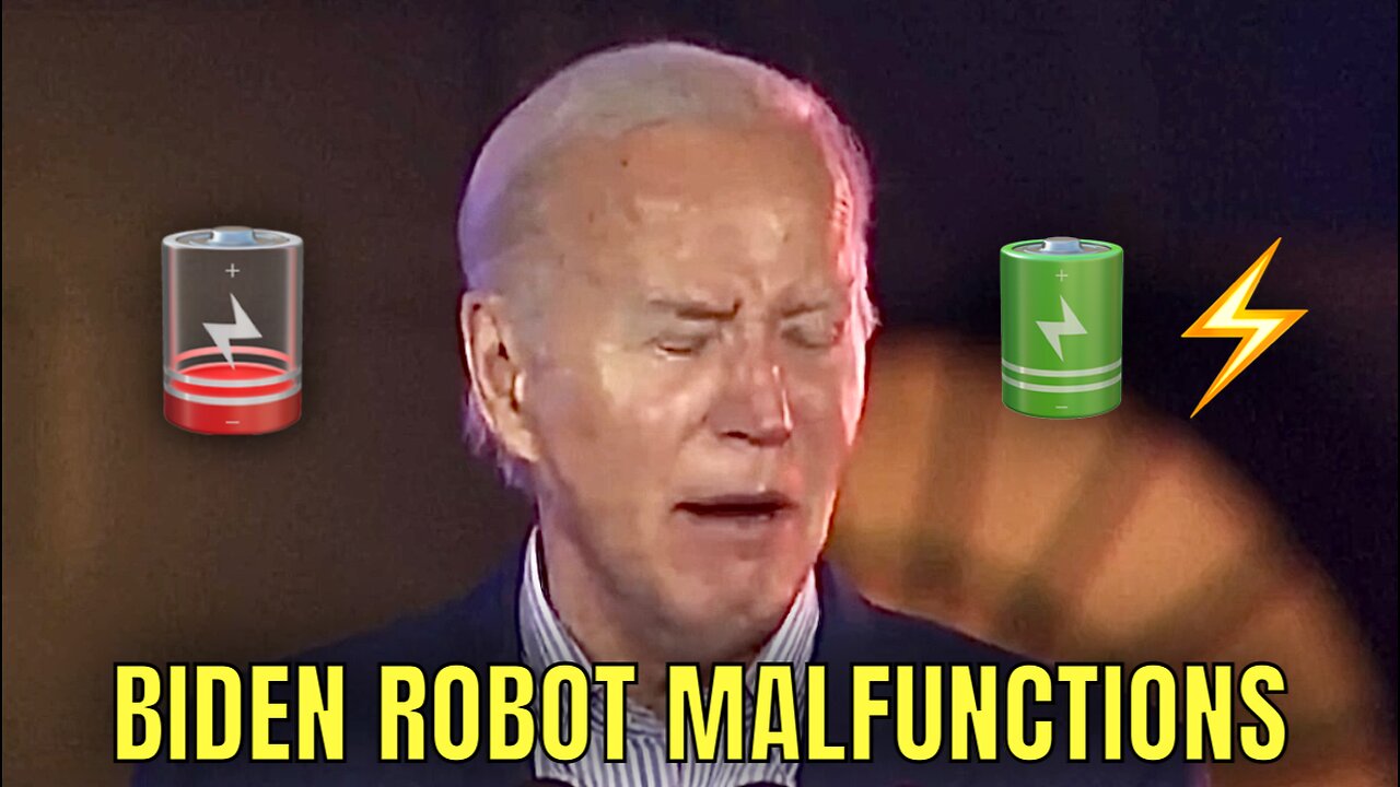 Biden’s Batteries COMPLETELY DRAINED during his Speech🪫