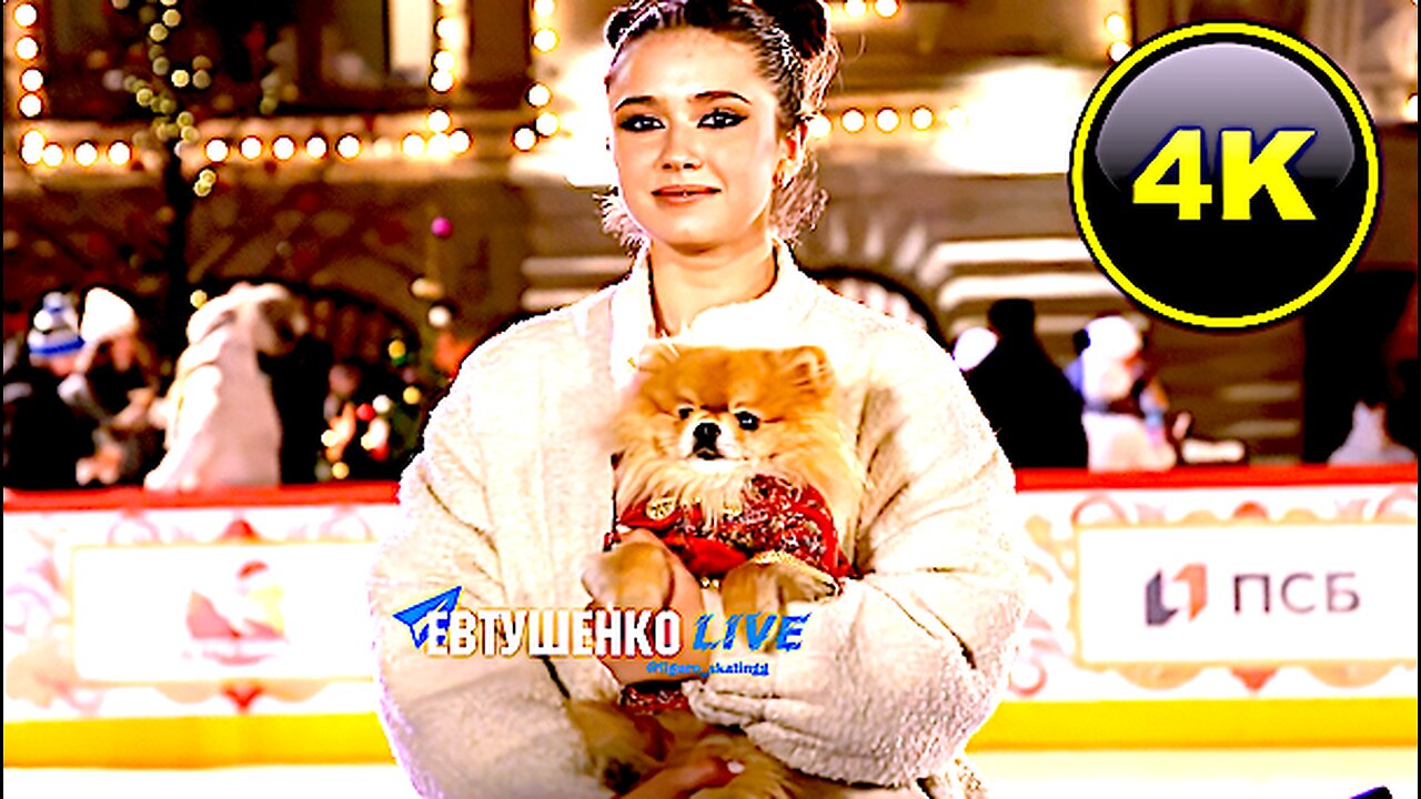 КАМИЛА ВАЛИЕВА about role in Nutcracker, her dog 'Leyva', & NY like @ GUM skating rink (4K)