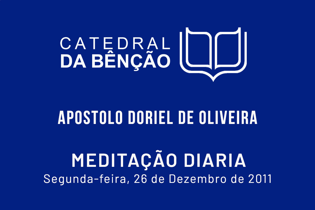 Não Temas pois o Senhor te ajuda - Meditação Diária