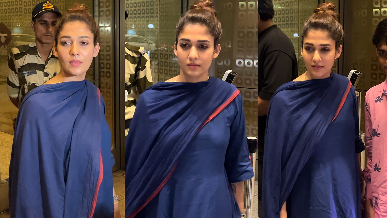 Nayanthara Fly From Mumbai Spotted At Airport