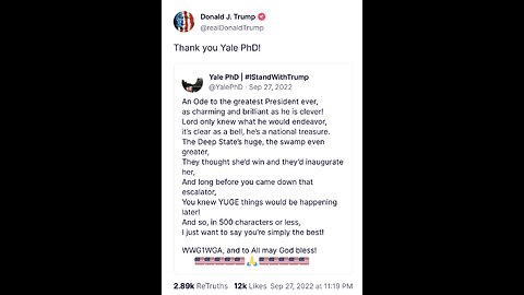 An Ode to the Greatest President Ever!