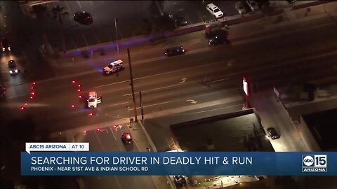 Pedestrian struck, killed in Phoenix hit and run crash