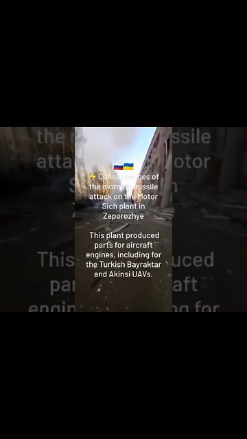 Consequences Of This Morning Missile Attack On The Motor Sich Plant In Zaporozhye 05/25/22 Pt.1