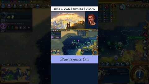 Daily Civ6 - TURN 158 - DIPLOMATIC SERVICE!