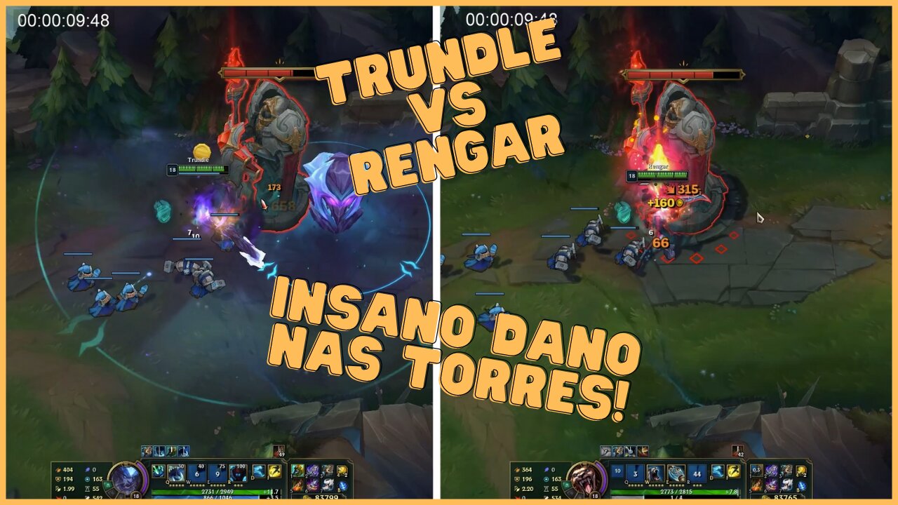 TRUNDLE VS RENGAR - UMA CORRIDA PELO GG, QUEM VENCEU?