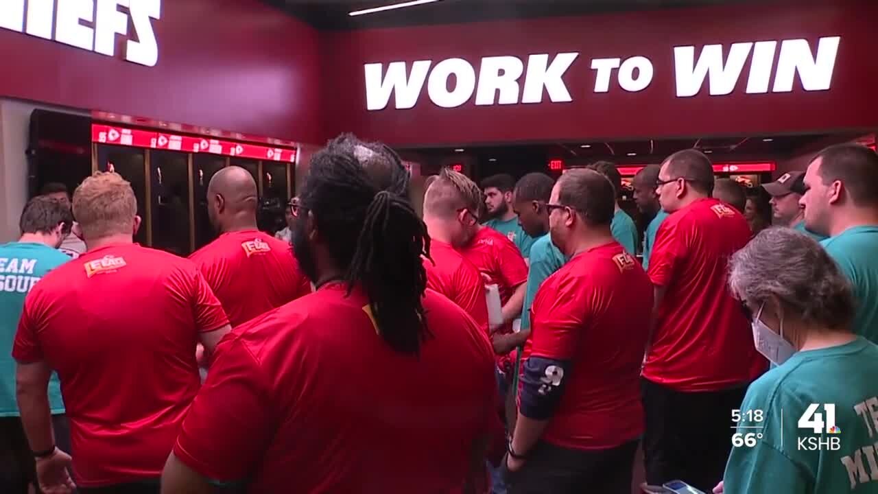 Special Olympics Missouri athletes take tour of GEHA Field at Arrowhead Stadium