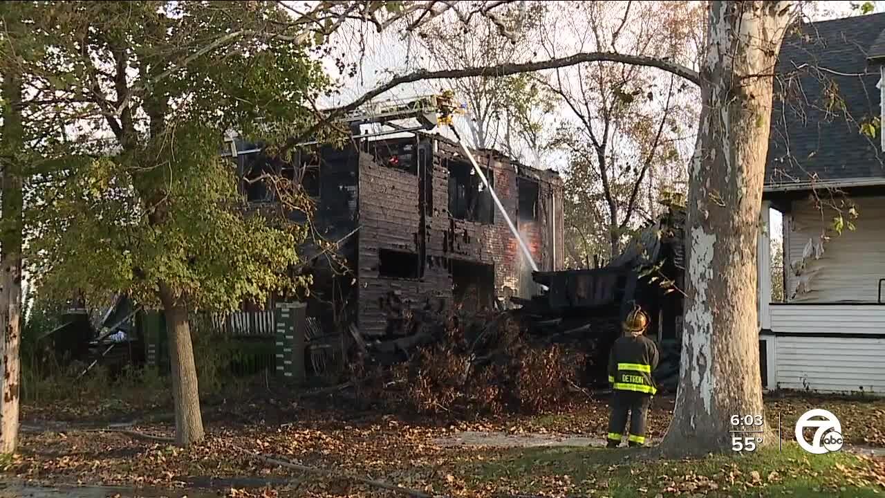 Detroit fire explains drop in water pressure while fighting 3 house fires this morning