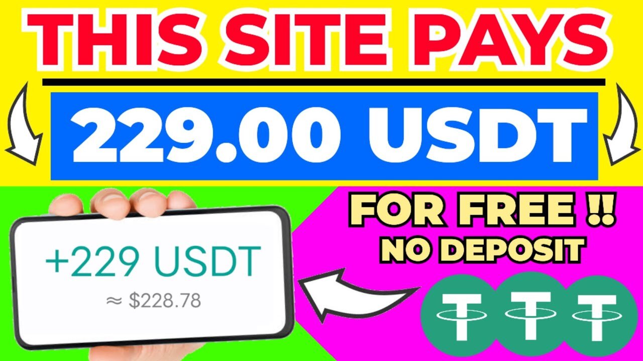 This Site Pays Free $229 USDT every 24 Hours ~ fast payout | Free Usdt mining site