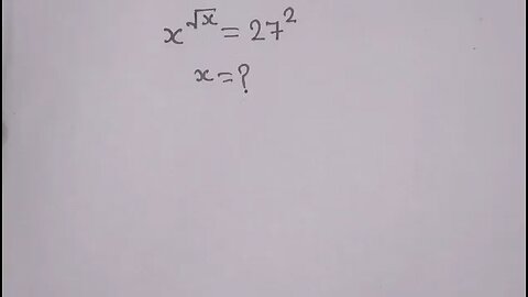 Exponential Question | Math Olympiad