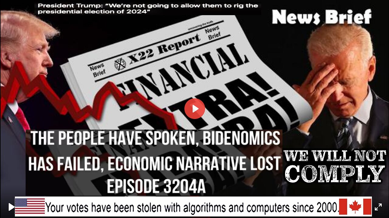 Ep. 3204a - The People Have Spoken, Bidenomics Has Failed, Economic Narrative Lost