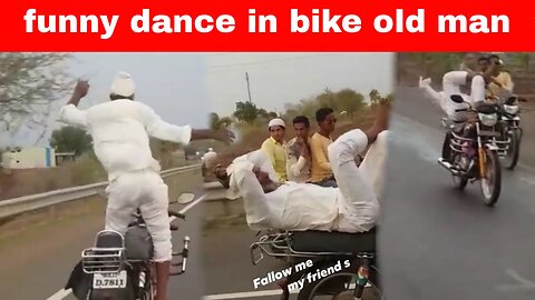 Bike funny dance old man video watching this amazing video