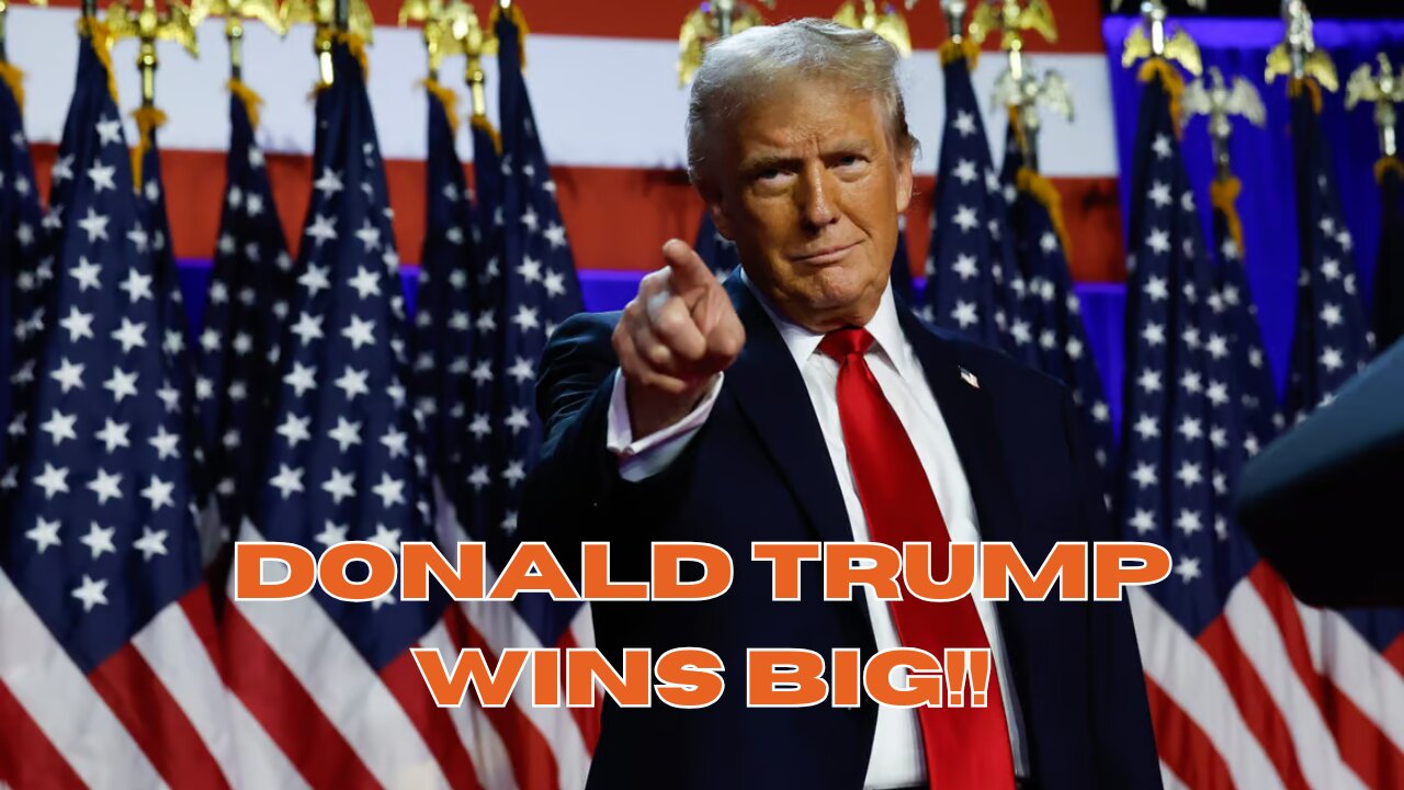 Donald Trump WINS in a landslide victory!! Republicans take back the senate!!