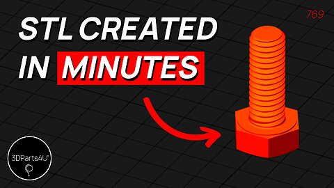 🔩 Create 3D Printable Threads In Minutes - 3D Printing Fasteners - 3D Printing Threads