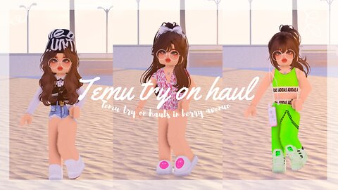 MY TEMU TRY ON HAUL IN BERRY AVENUE ROBLOX RP~