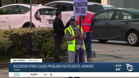 Bus driver strike causes problems for students, workers