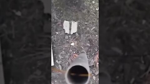 Incredible Footage Showing a Drone Dropping a F1 Grenade down a Stovepipe in Russia/Ukraine War