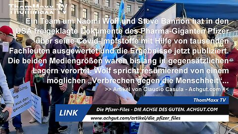Nach Medien-Verklärung jetzt deutsche Pfizer-Files Auswertung - MittwochsUmzug 22.3.23 (1)