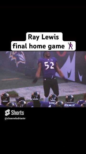 Ray Lewis final home game 🕺🏿#shorts #footballshorts #baltimoreravens #nfl #football #sports #cfl