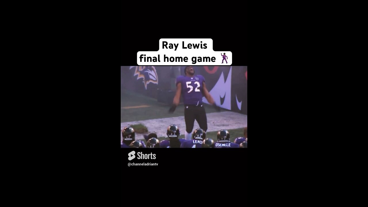 Ray Lewis final home game 🕺🏿#shorts #footballshorts #baltimoreravens #nfl #football #sports #cfl