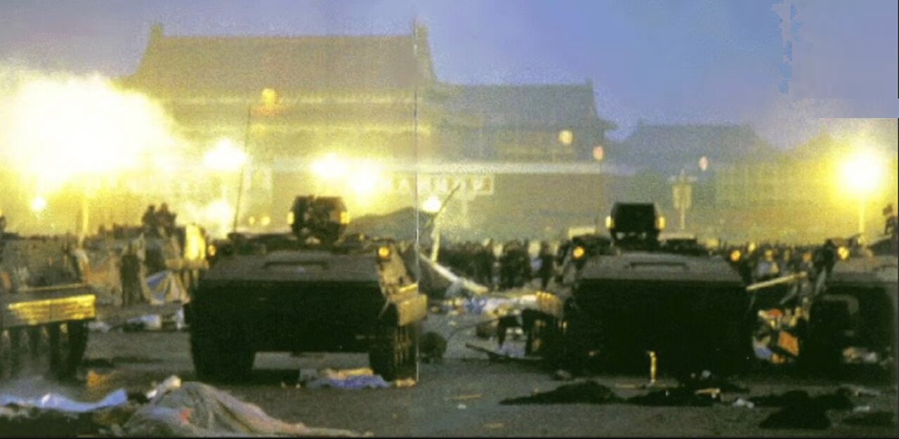 "I think never killed" - (censored) Tiananmen Square vs AntiSemitic / ProHamas protests