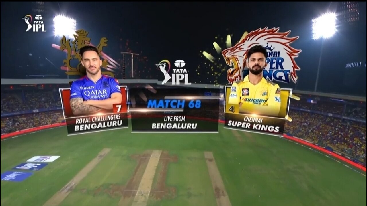 Ipl 2024 M68 RCB vs CSK highlights