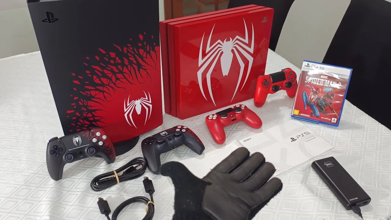 Console Sony Playstation 5 Spider-man 2 Edição Limitada + controle extra + Spider man 2, Unboxing.