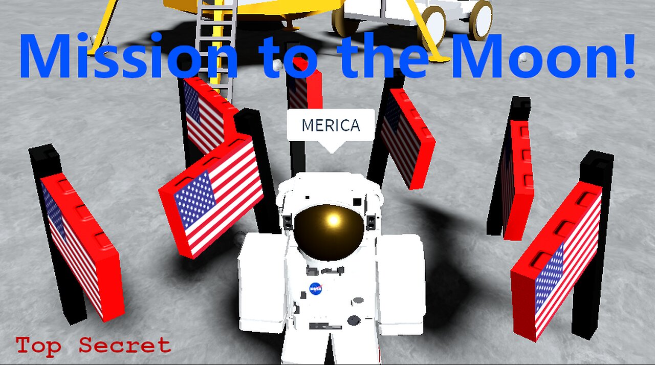 Going to The Moon in Roblox!