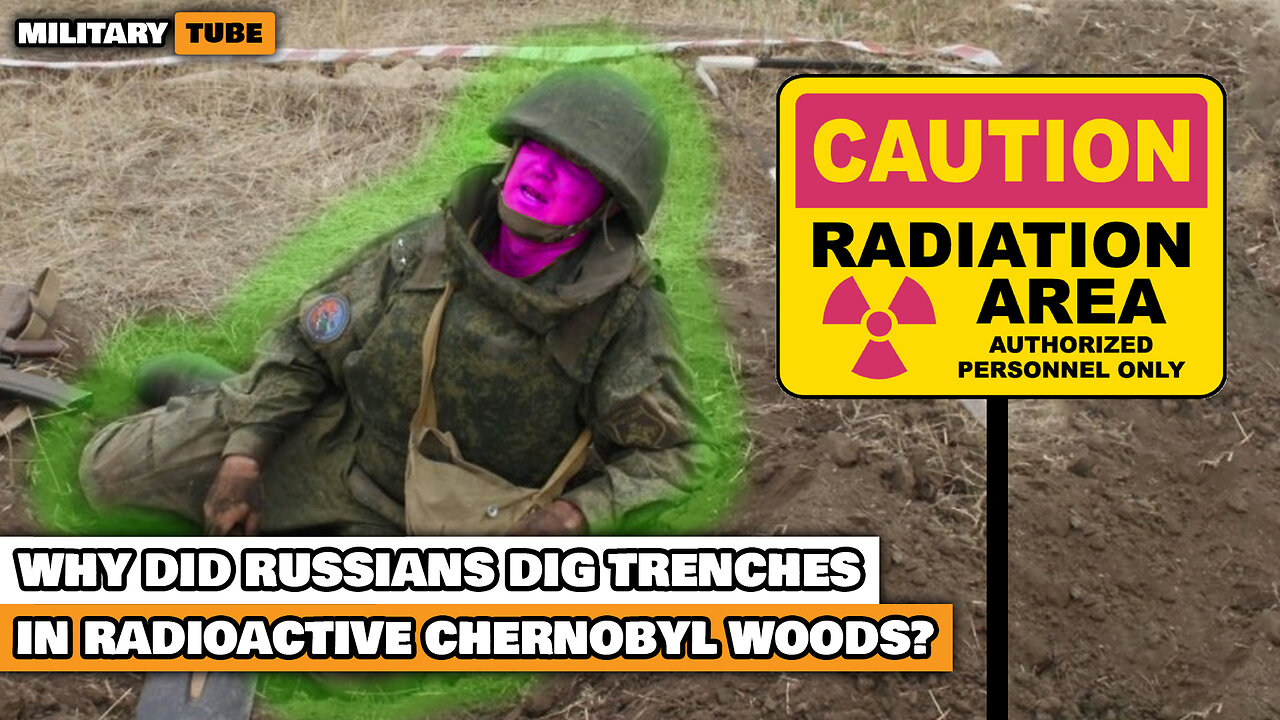 What for did Russians dig trenches in Chernobyl?