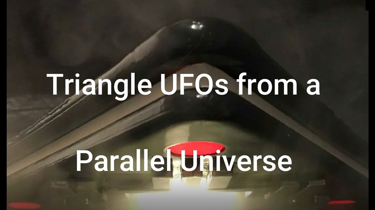 Triangle UFOs from a Parallel Universe