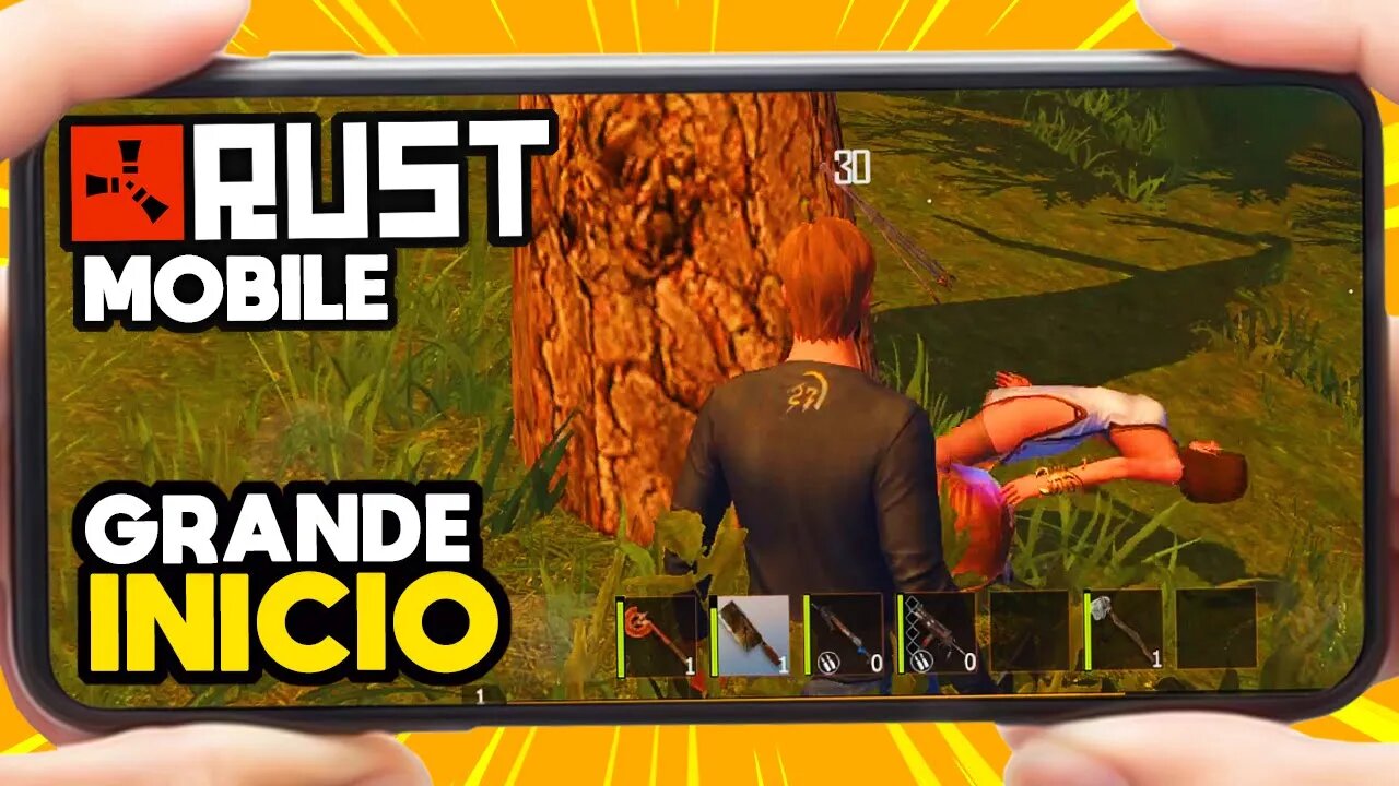 PRIMEIRO DIA DE SOBREVIVÊNCIA NO LAST ISLAND OF SURVIVAL - RUST MOBILE