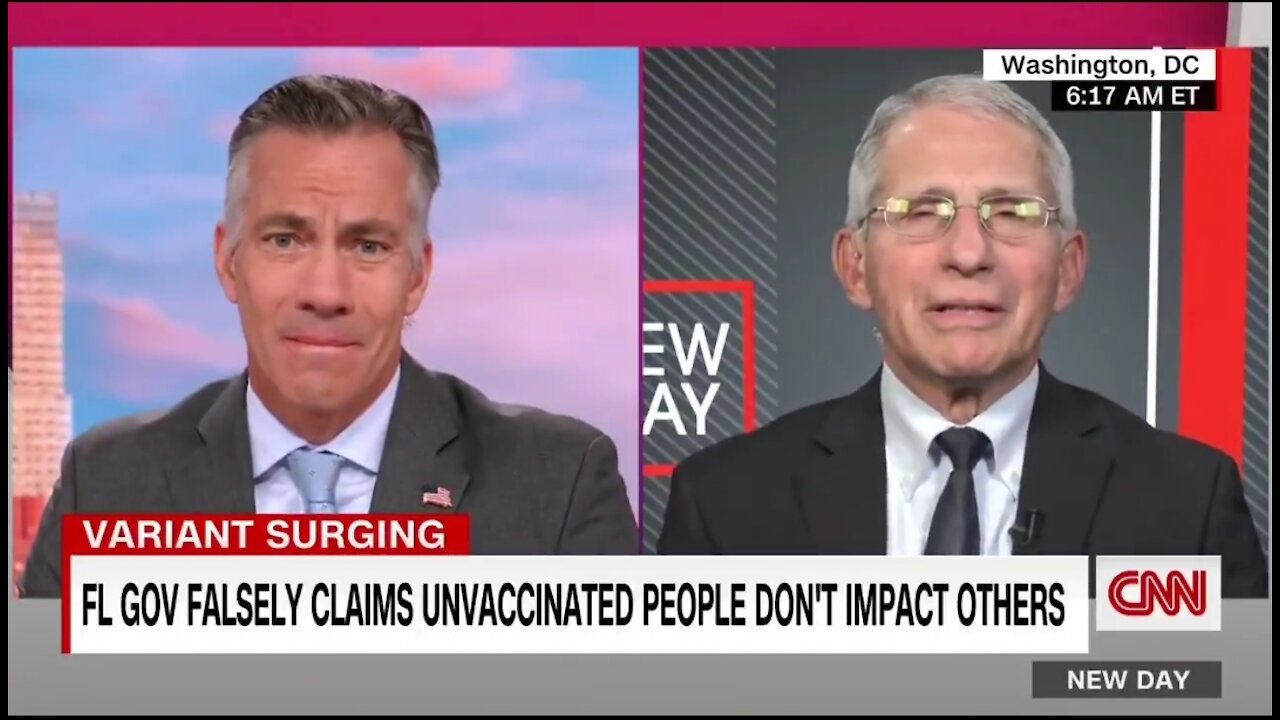 Fauci: DeSantis Is Completely Incorrect in Saying that Getting a Vaccine Doesn’t Impact Anyone Else