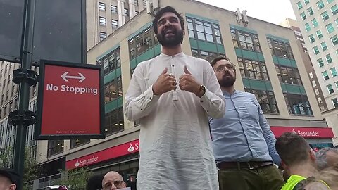 NYS Assemblymember Zohran Mamdani The Not on our Dime Rally Foley Square 7/20/2023 #freepalestine