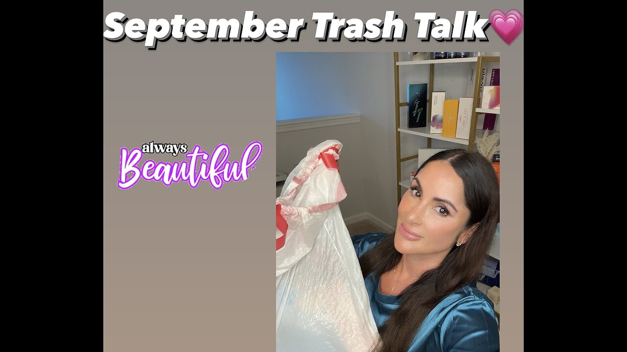 LIVE Thursday Trash Talk September Beauty Empties & Update Micro Brows