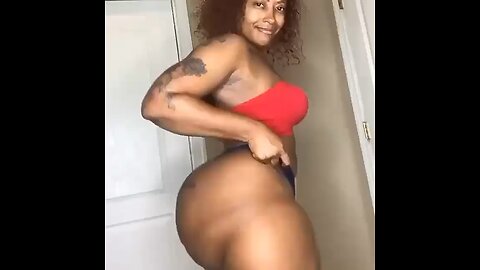 African girl bouncing