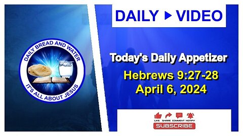 Today's Daily Appetizer (Hebrews 9:27-28)