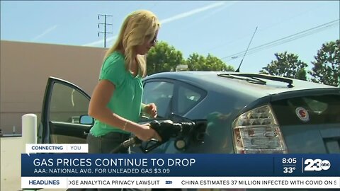 Holiday gas prices continues to drop