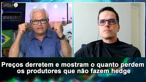 Preços derretem e mostram o quanto perdem os produtores que não fazem hedge