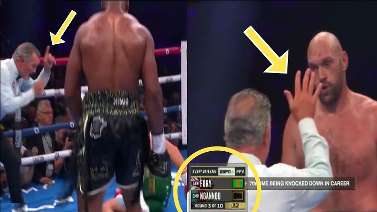 LEAKED TAPE! Tyson Fury *CAUGHT CHEATING* with 25-sec KO Count from CORRUPT REF.. (FURY vs Ngannou)